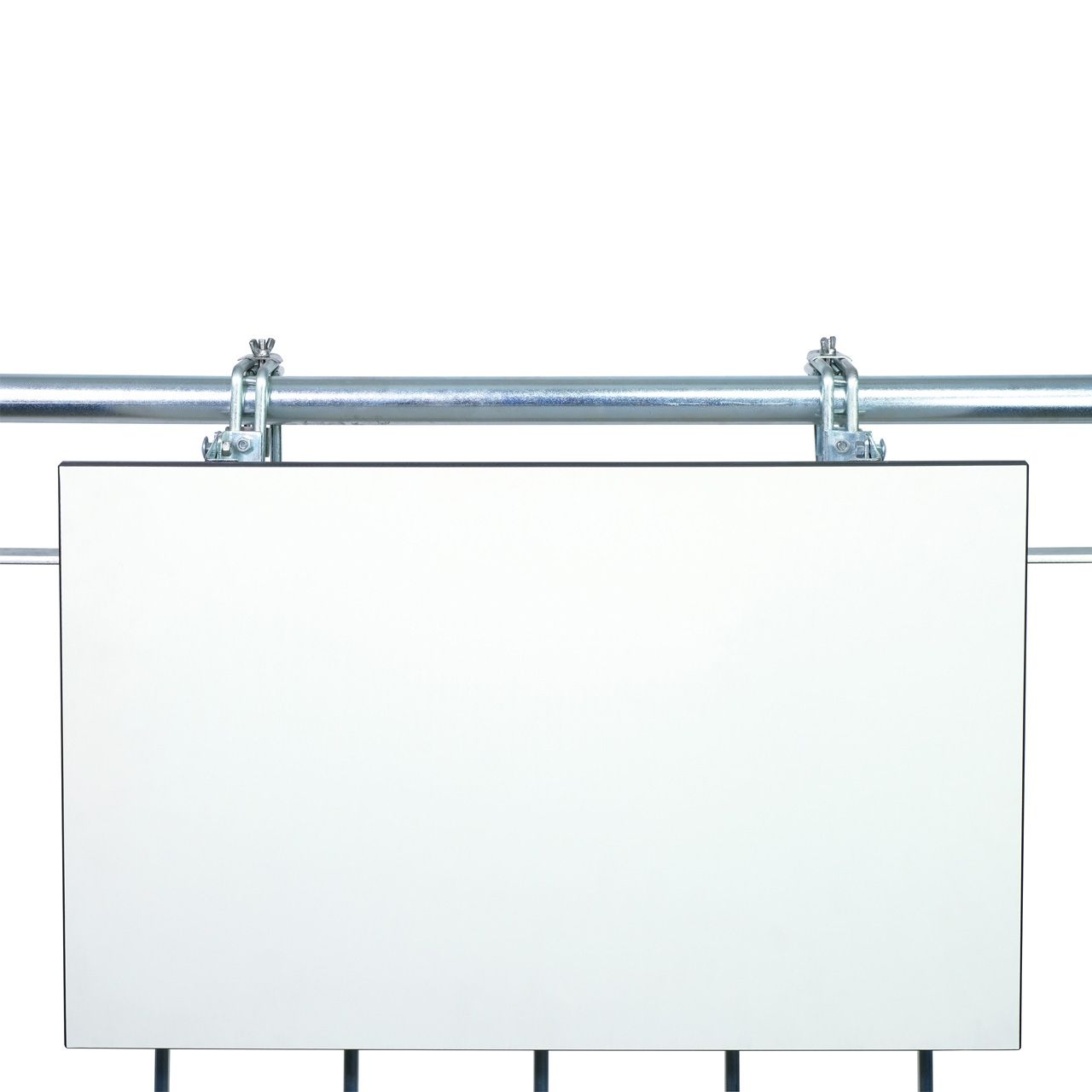 Balkonklapptisch, HPL - Tischplatte, creme-weiß 40 x 60 cm