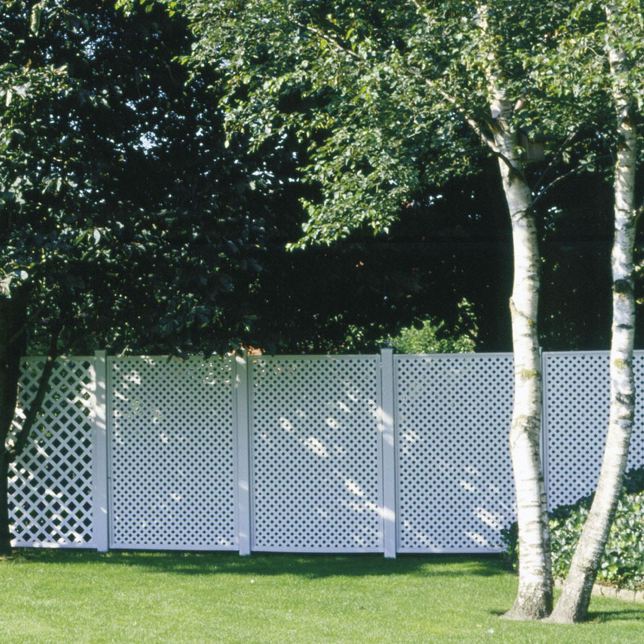 Videx Sichtschutzwand Aus Kunststoff – Coventry-Diamant Design, 125 X 185 Cm, Weiß, Witterungsbeständig