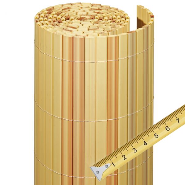 Sichtschutzzaun Kunststoff Meterware, Rügen bambus (in cm)