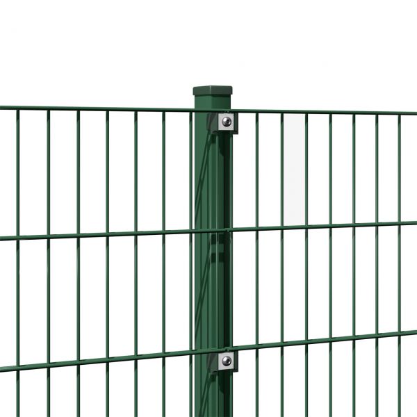 Zaunpfosten für Doppelstabmatte 200cm, grün