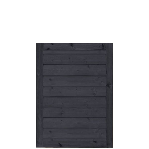Tür Steckzaun Holz FARÖ, schwarz