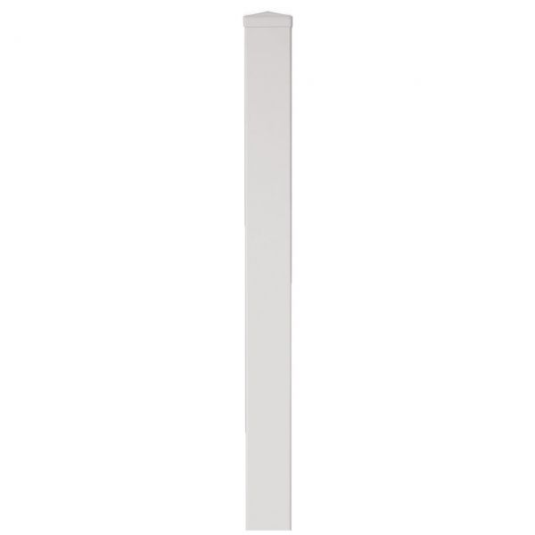 Pfosten Light-Line 9 x 9 cm, weiß