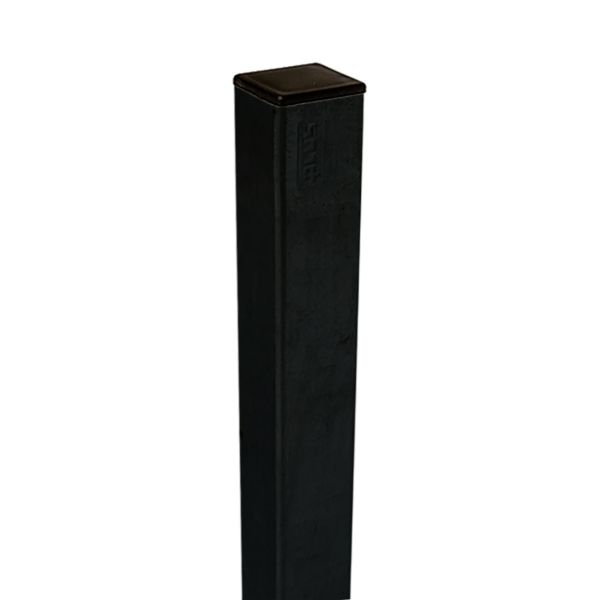 Stahlpfosten 4,5 x4,5 x 186 cm, schwarz